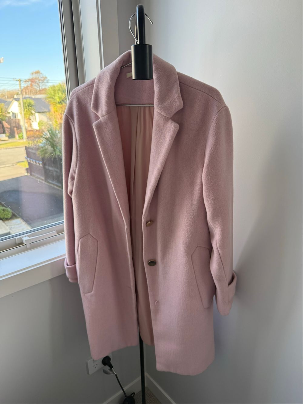 RUBY Pink Wool Coat