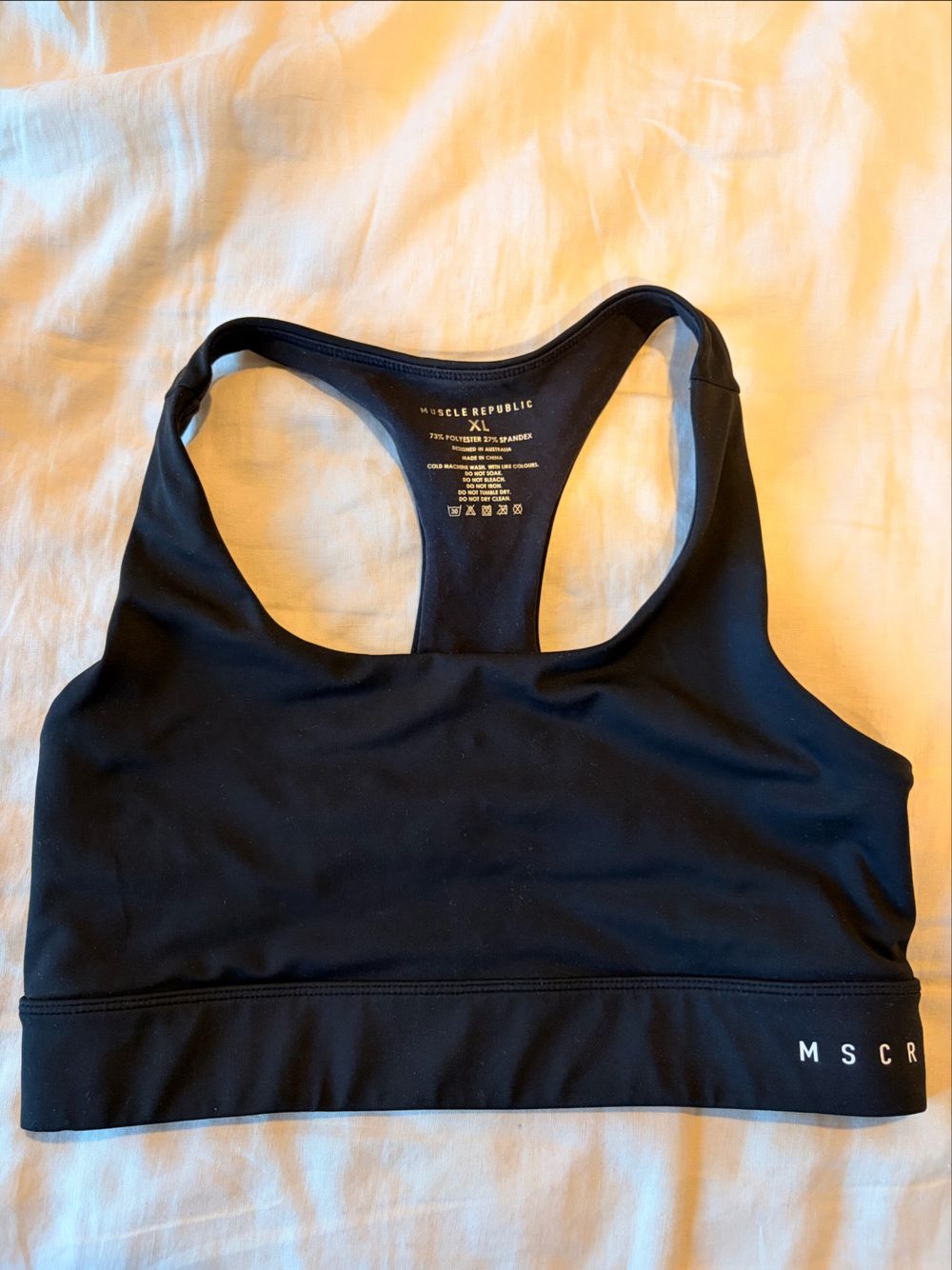 Muscle Republic Black Sports Bra
