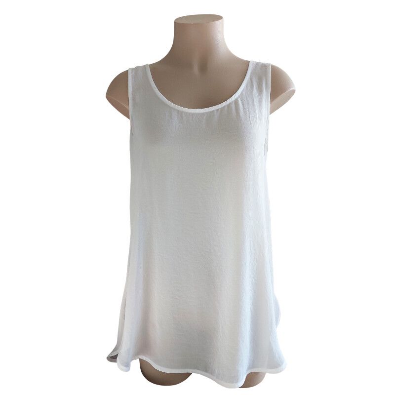 Moochi ivory chiffon top, size 10