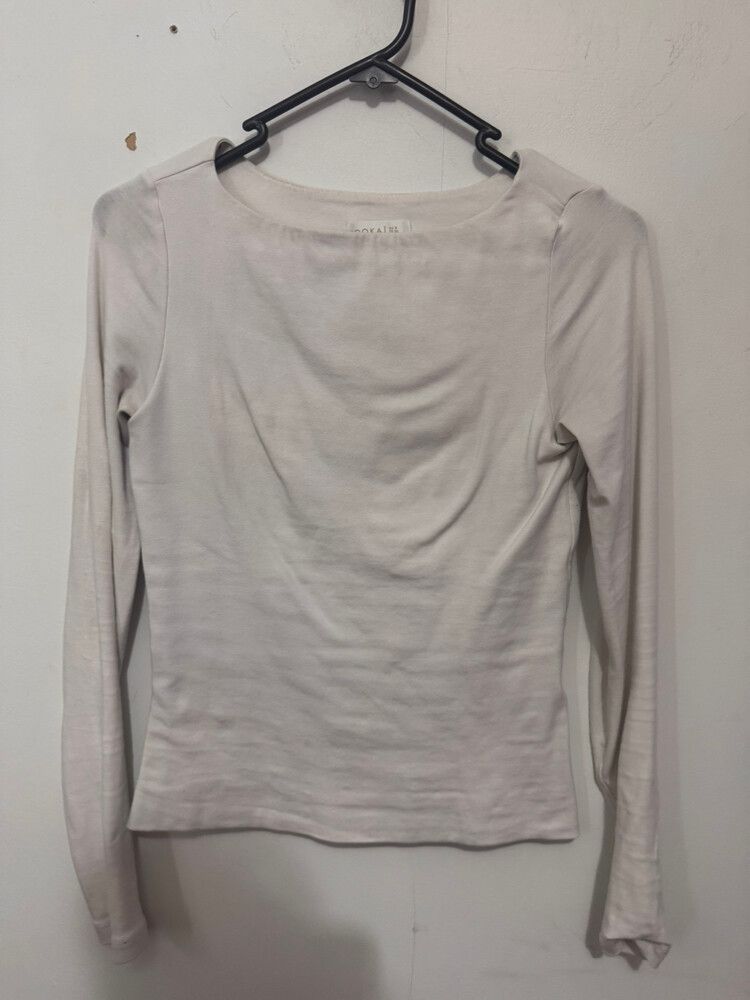 Kookai Beige Long Sleeve Top