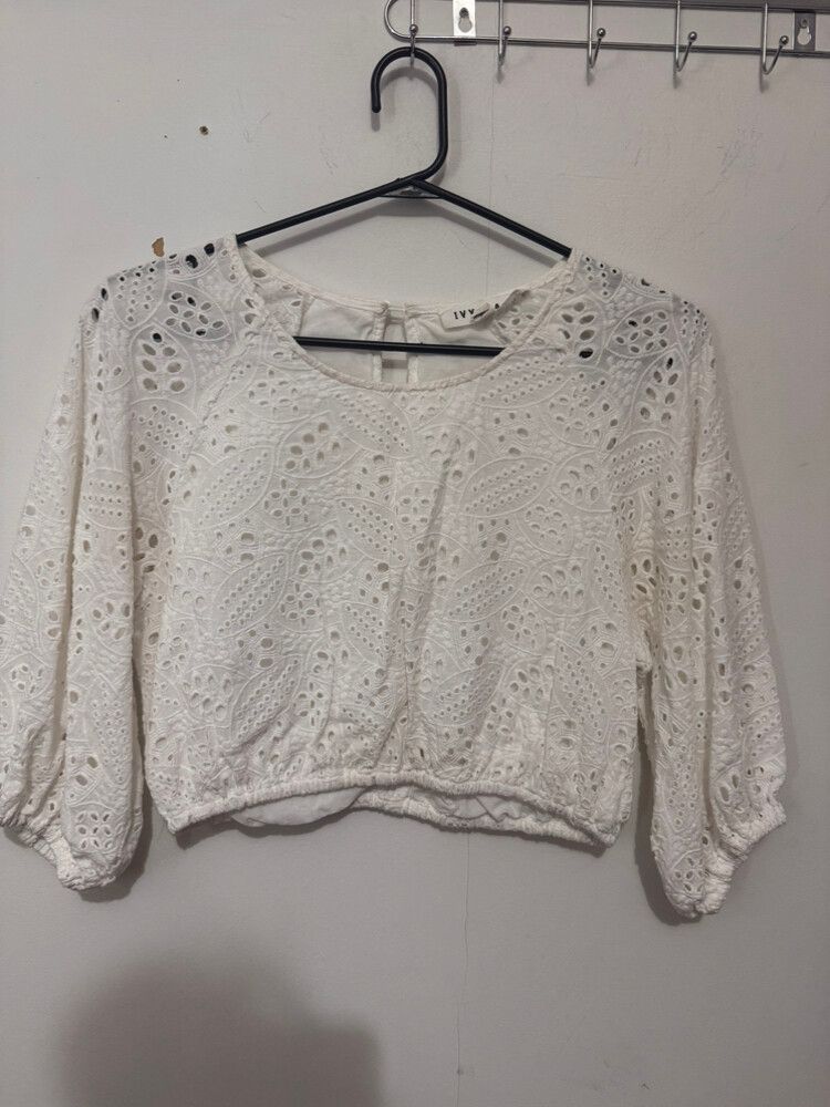Ivy + Jack White Lace Top