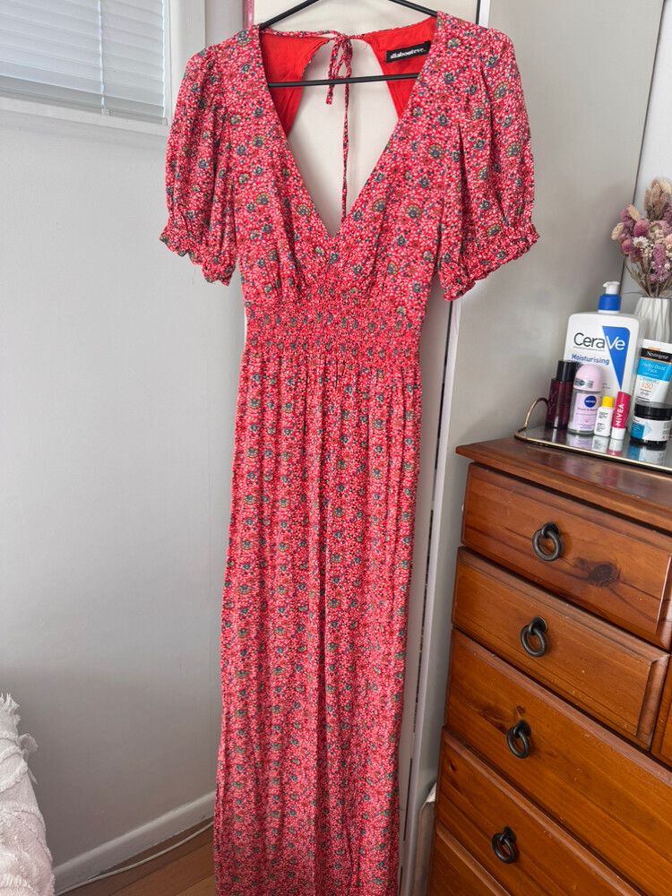 All About Eve Red Floral Dress