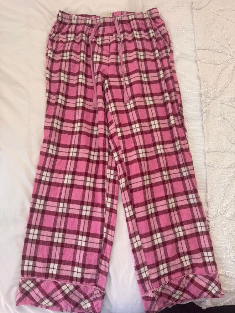 Peter Alexander Pink Plaid Pajama Set Size M