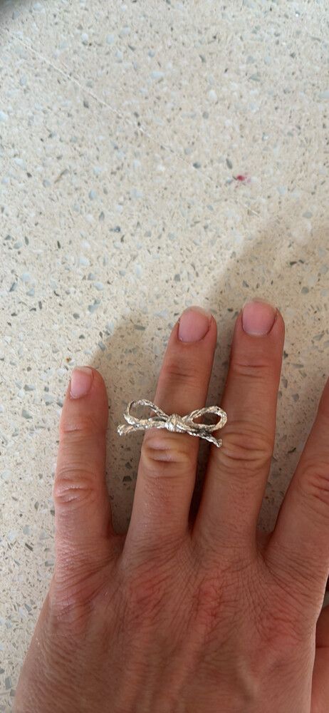 Silver Bow Ring