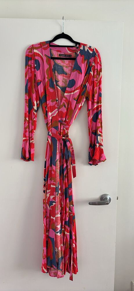 Mister Zimi Pink Floral Maxi Dress