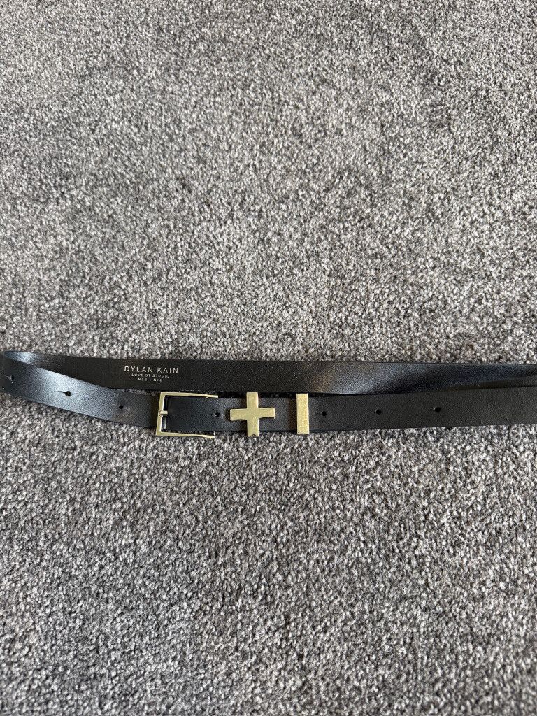 Dylan Kain - Dylan Kain Black Leather Belt on Designer Wardrobe display picture 1