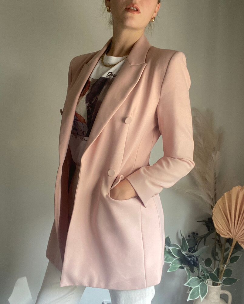 Pink Zara Blazer Jacket