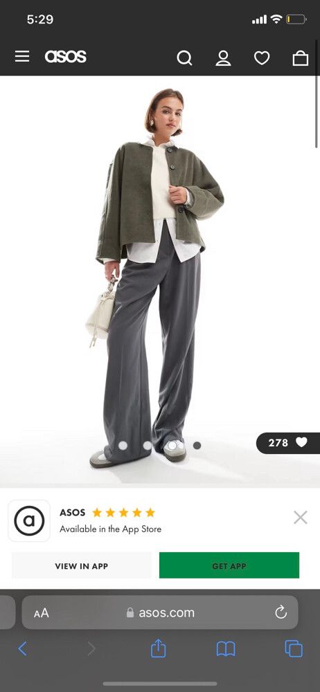 ASOS Collarless Chuck On Formal Coat