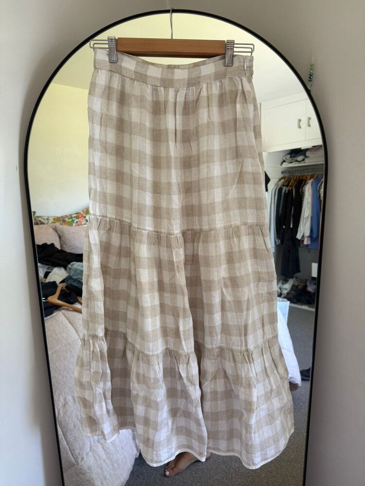 Marle Gingham Maxi Skirt