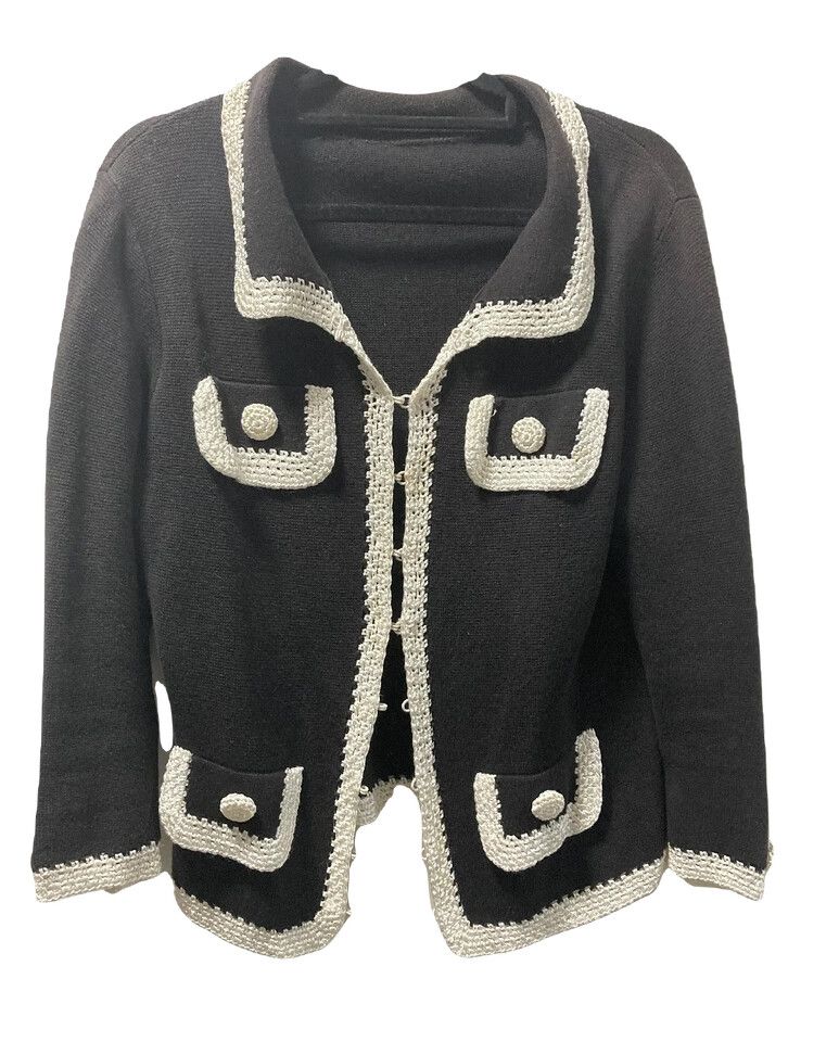 Chanel Style Cotton Cardigan
