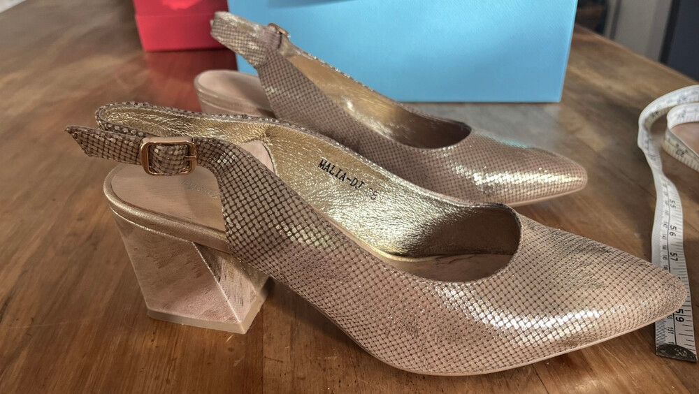 Gold Django & Juliette Heels