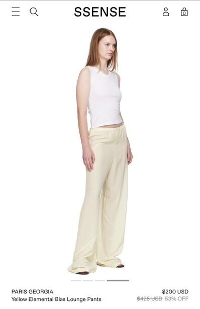 Paris Georgia silk Pants