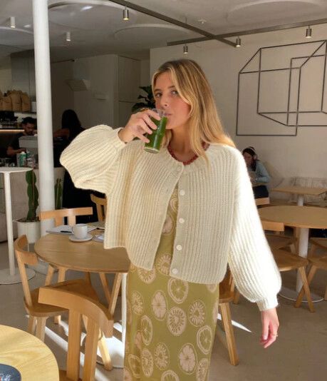 Elsie Knit Cardigan Cream