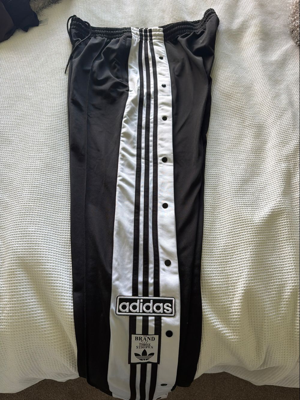 Adidas Black and White Track Pants