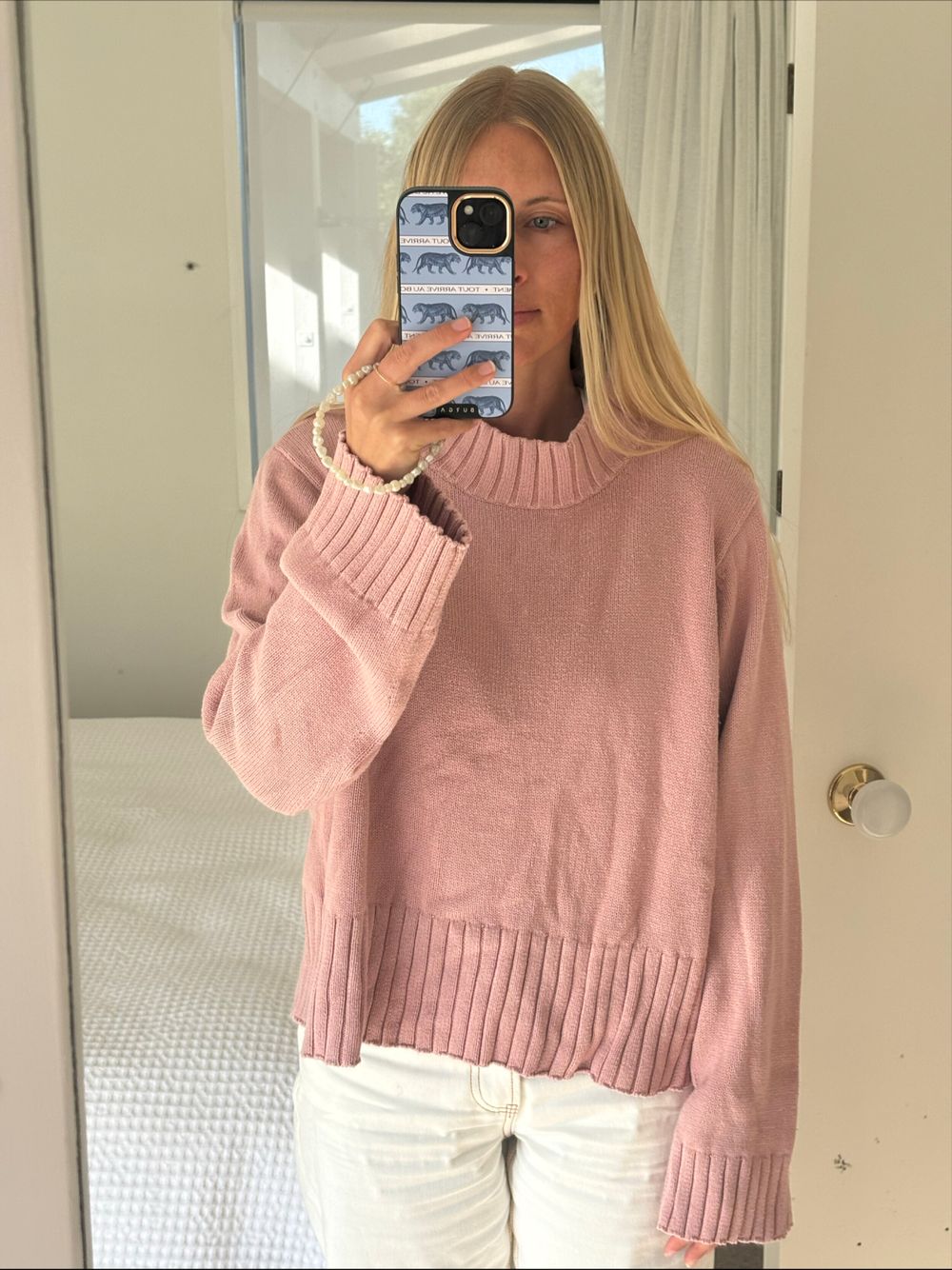 Minima Pink Organic Cotton Jumper