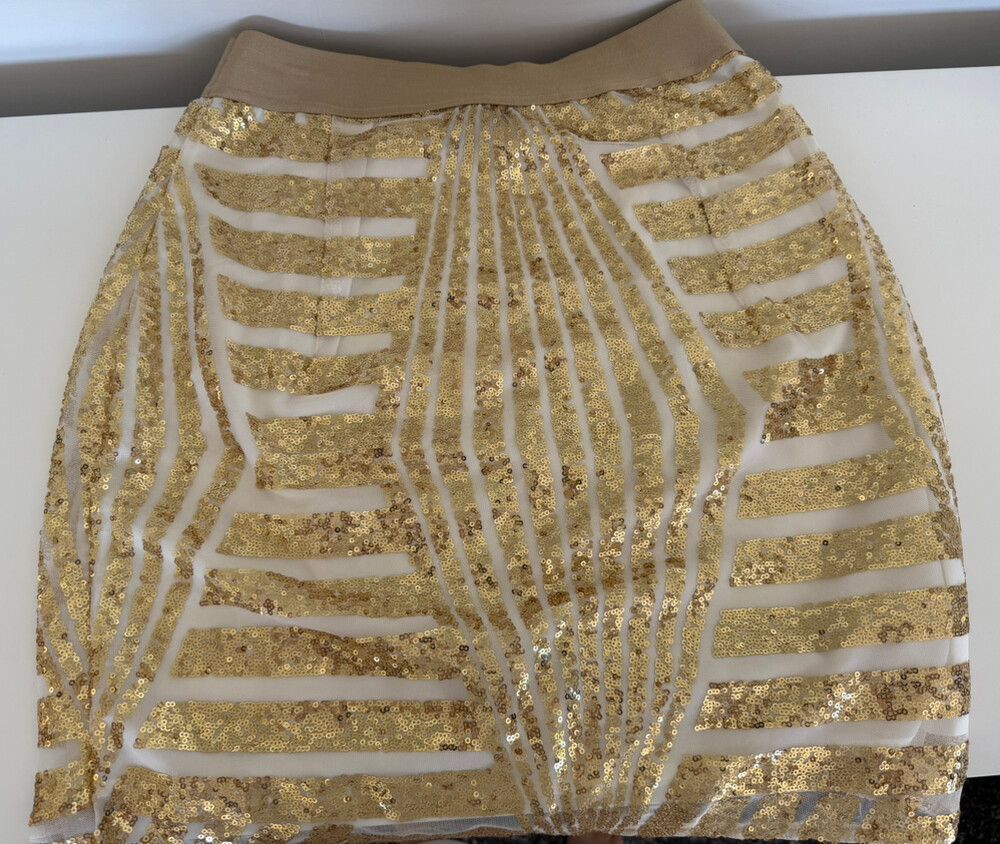 Gold Sequin Skirt