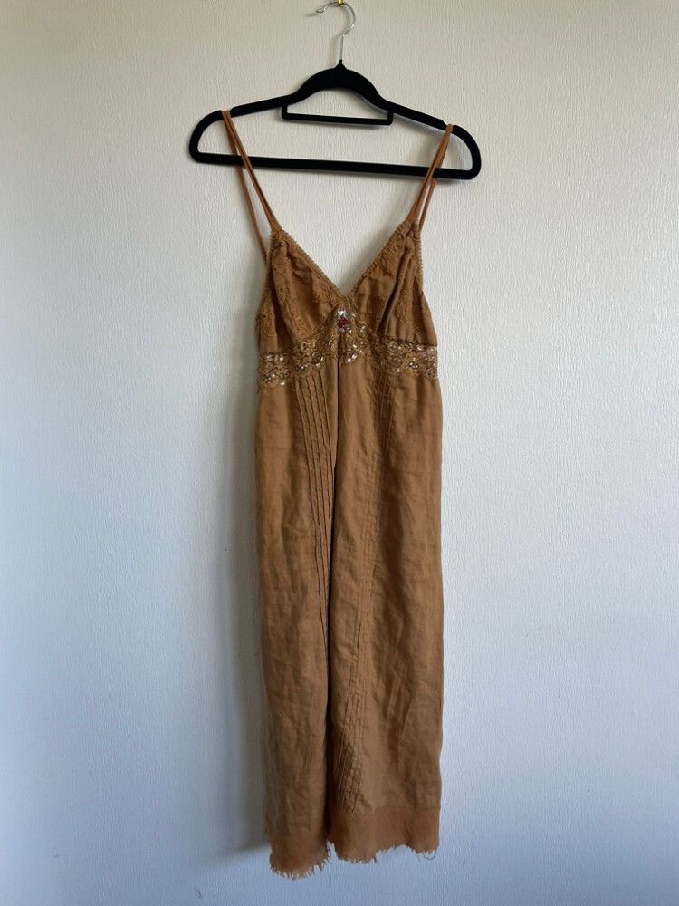 Dixie Brown Sequin Slip Dress