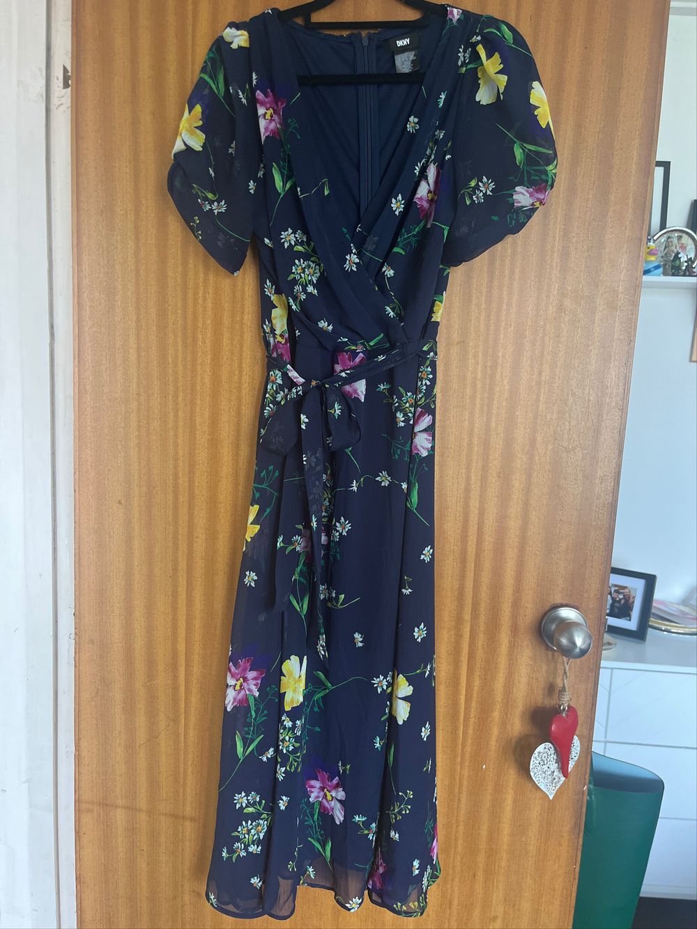 DKNY - DKNY Blue Floral dress on Designer Wardrobe