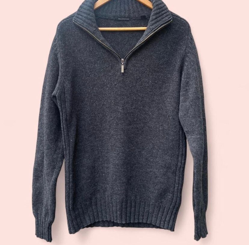 Grey Wool Knit Jumper