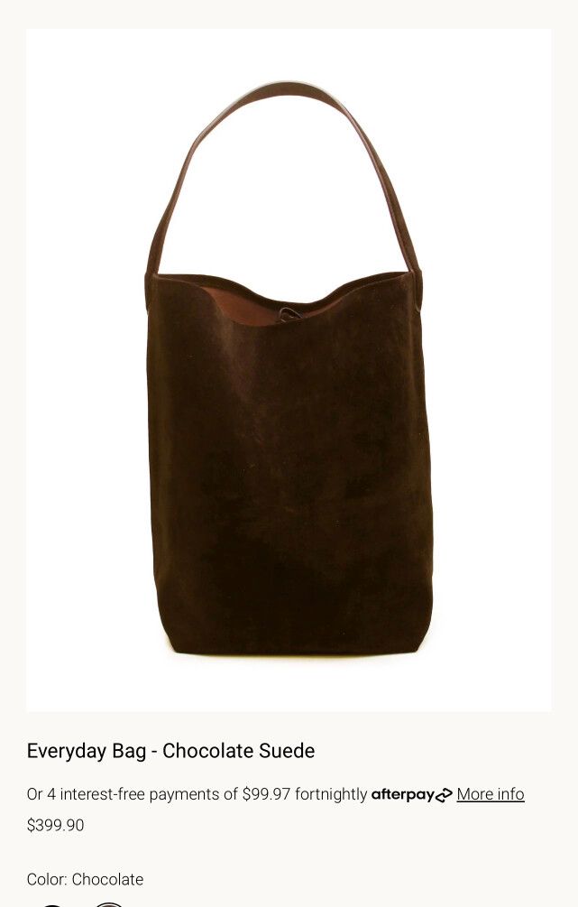 La Tribe Everday Bag suede Chocolate