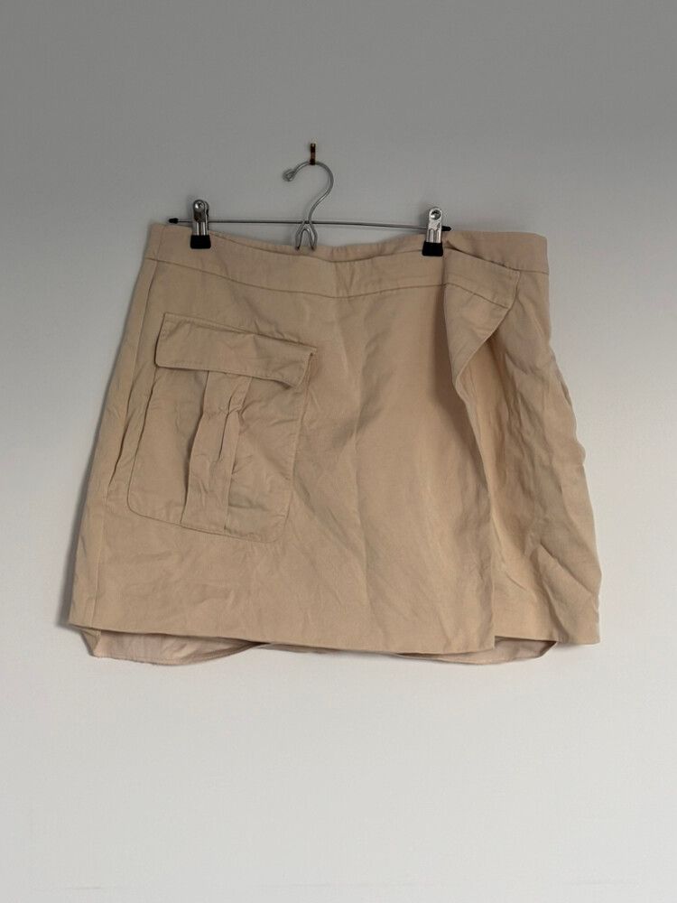 MINERAL Beige Mini Skirt