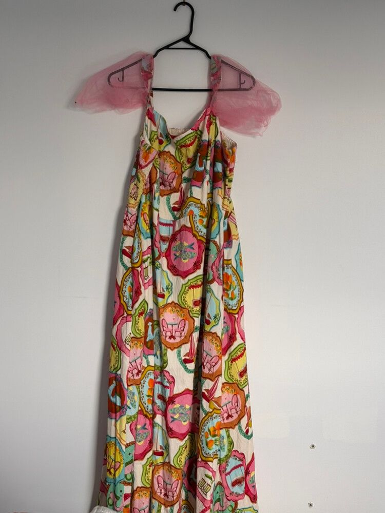 City Chic Multicolour Print Maxi Dress