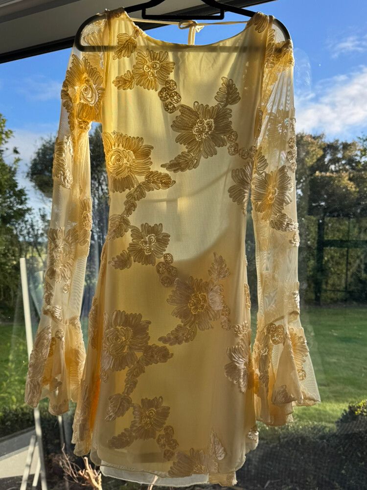 Yellow Mini Hello Molly Dress Size M (10 NZ)