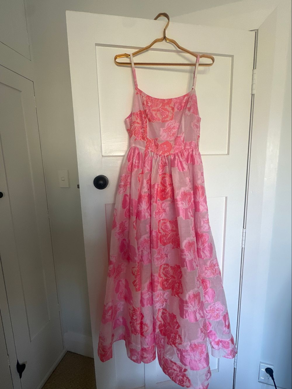 Augustine Pink Floral Midi Dress
