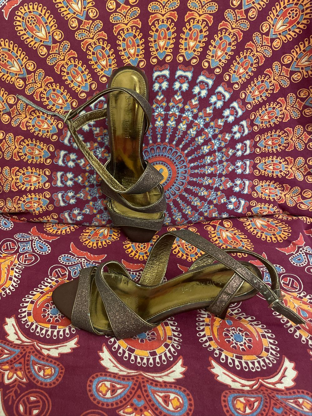 SALE: Bronze Glitter 3” Heels