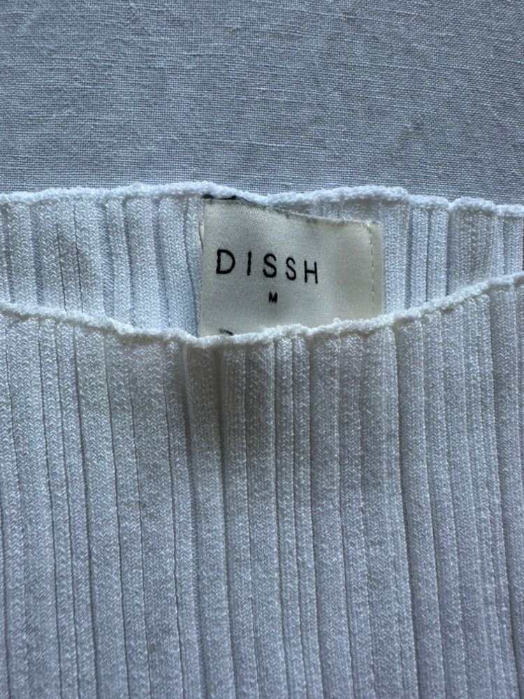 DISSH White Ribbed Top