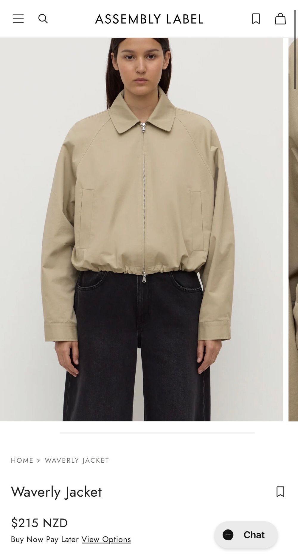 Assembly Label Waverly jacket