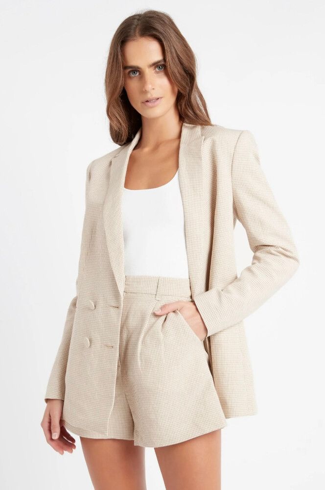 Kookai Gingham Blazer