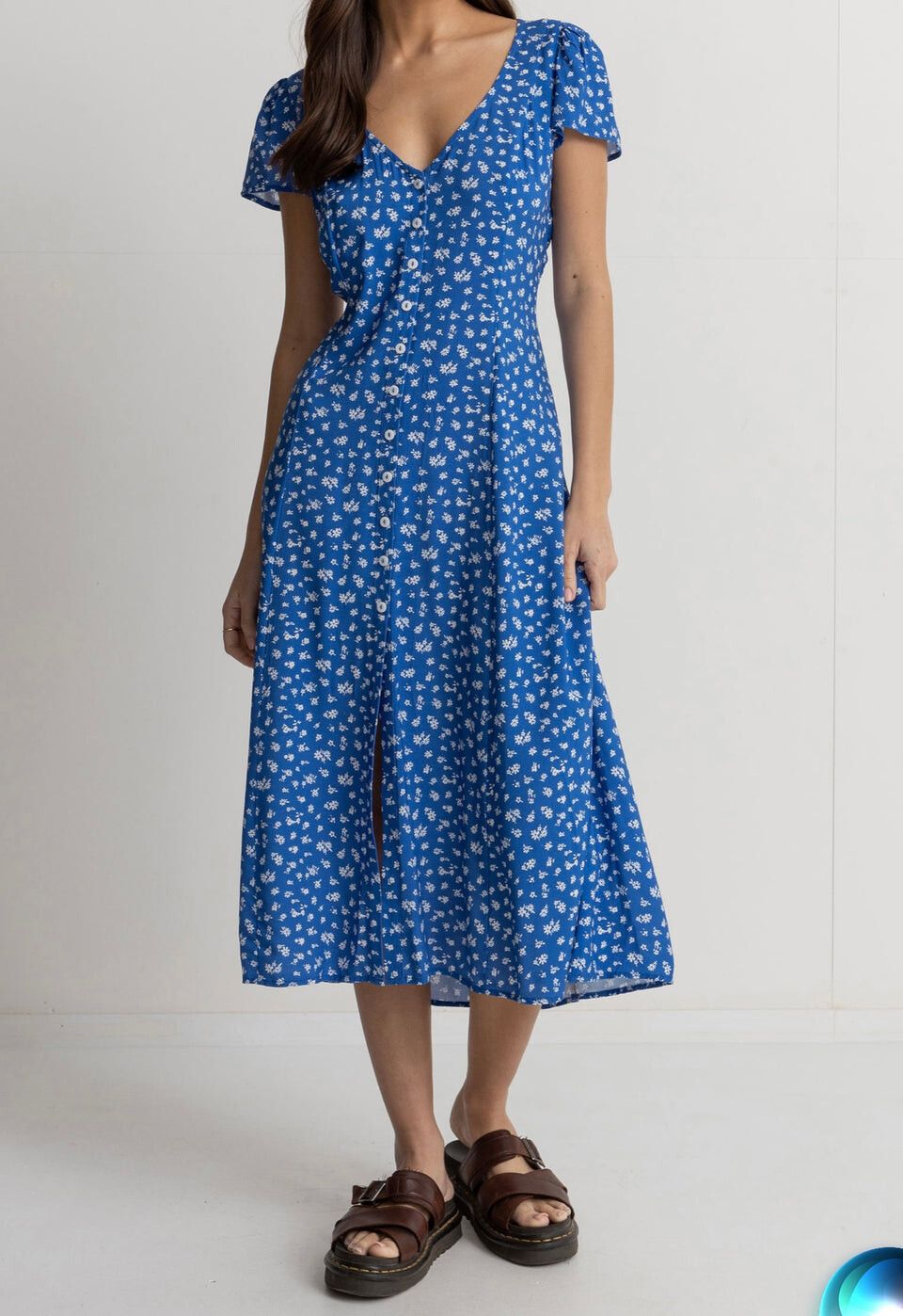 rhythm blue dress Blue Social Latin-Rhythm Dress-Slinky Blues main image 1