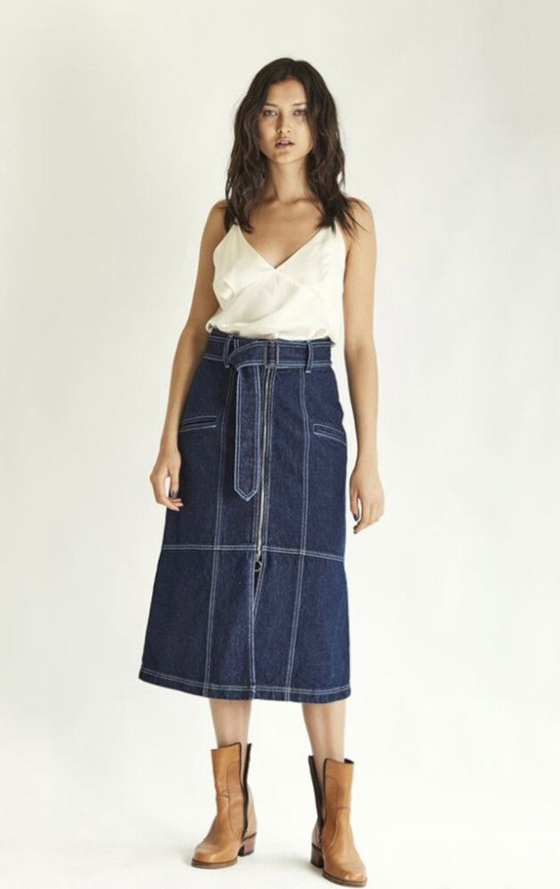 Wynn Hamlyn Denim Skirt