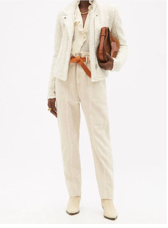 ISABEL MARANT / graziae tweed biker jacket / 40 / $1500nzd