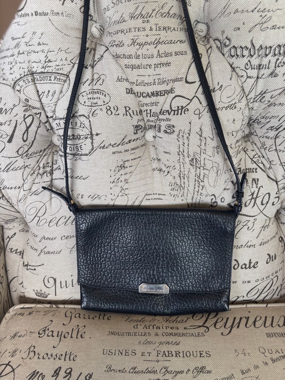 Burberry Black Leather Crossbody Bag