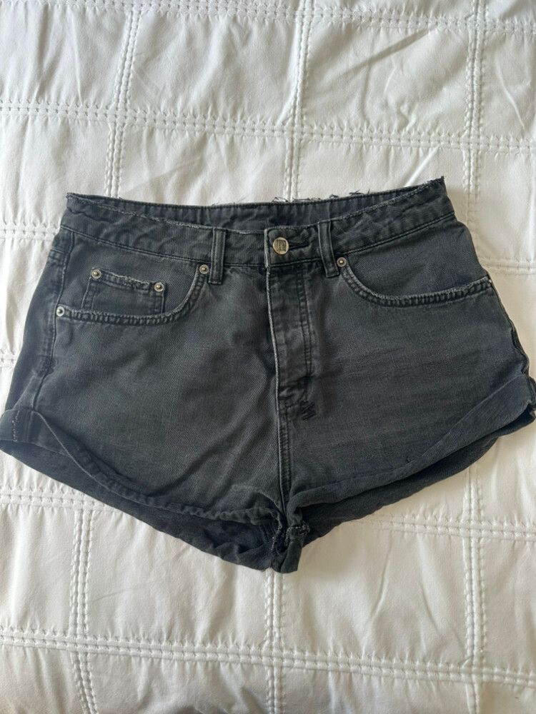 Ksubi Black Denim Shorts
