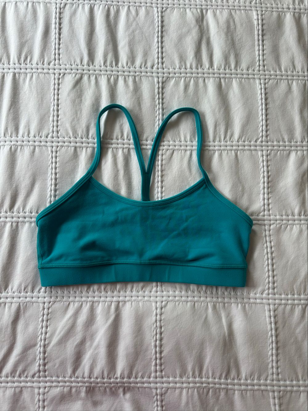 Lululemon Y flow sports bra teal