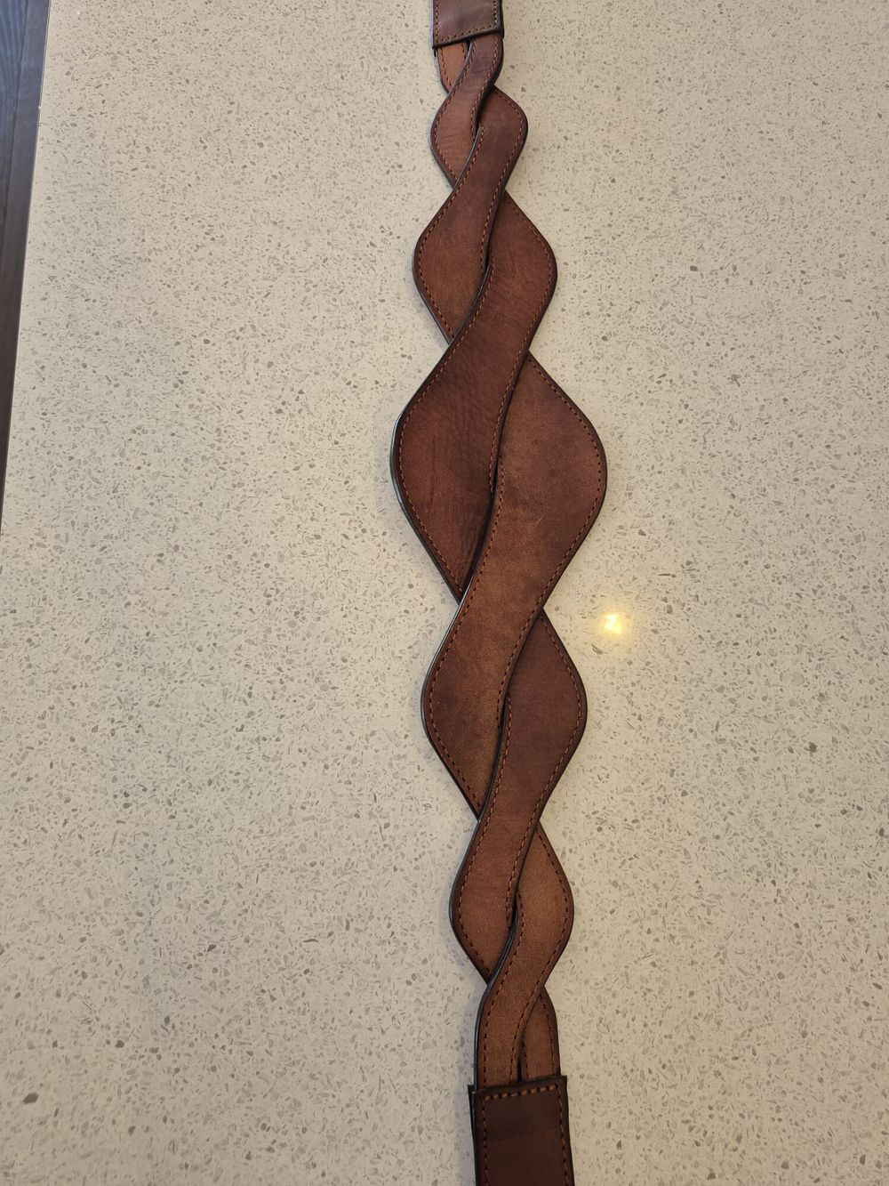 Leather Braided Belt