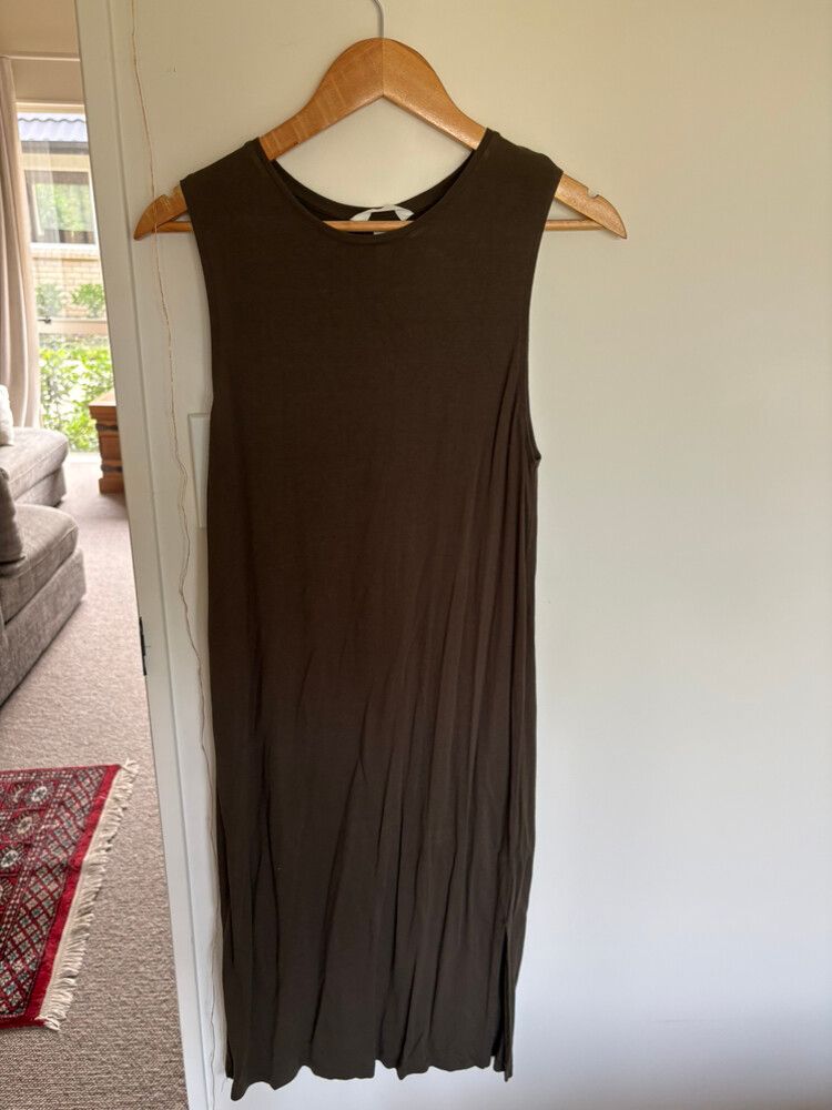 slim fit dress slacks Jolene Cami Dress in Khaki – SOYER main image 0