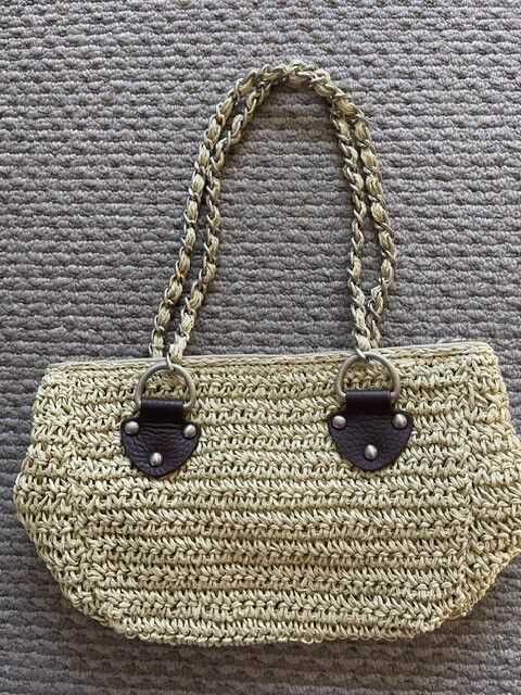 Gap Beige Woven Tote Bag