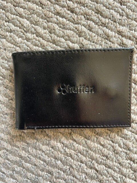 Huffer Black Leather Money/Card Holder