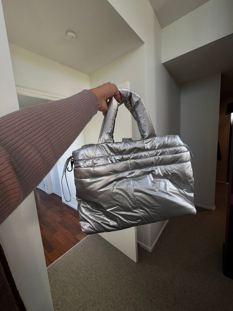 Silver Tote Bag