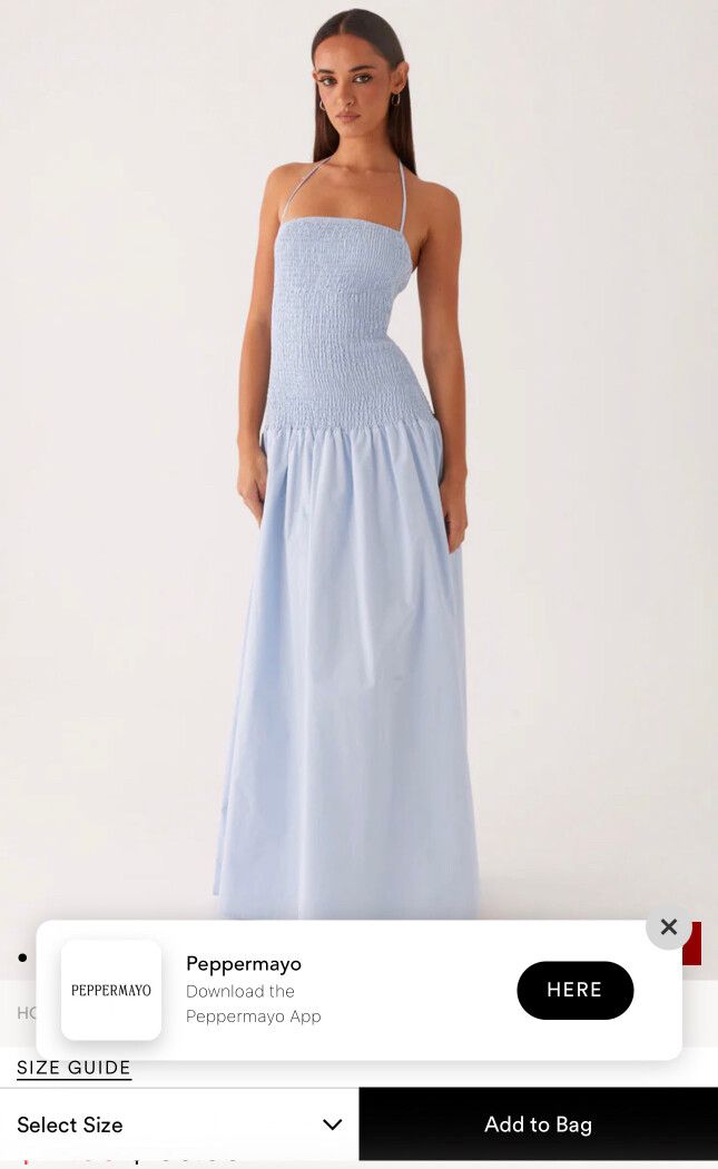 Zahra Maxi Dress - Blue