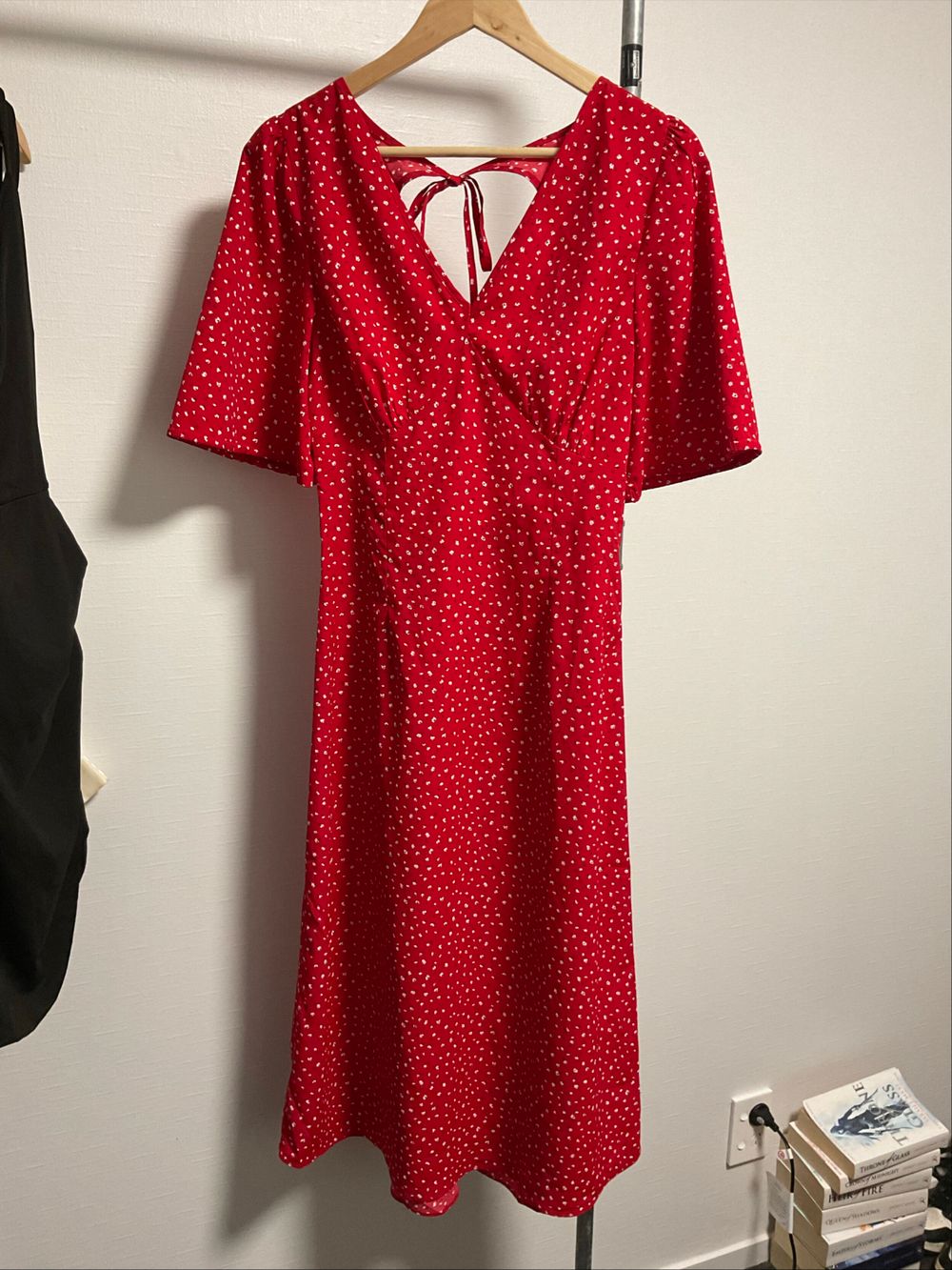 RPM red midi dress