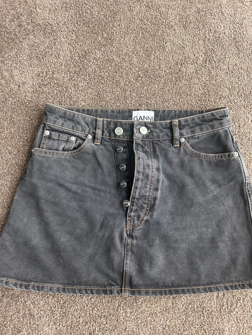 Ganni denim skirt