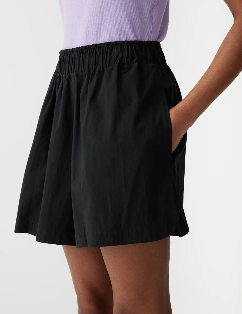 Crushed Cotton Tennis Short