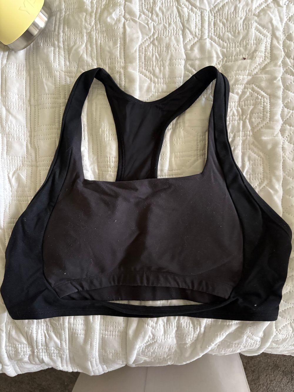 Black sports bra