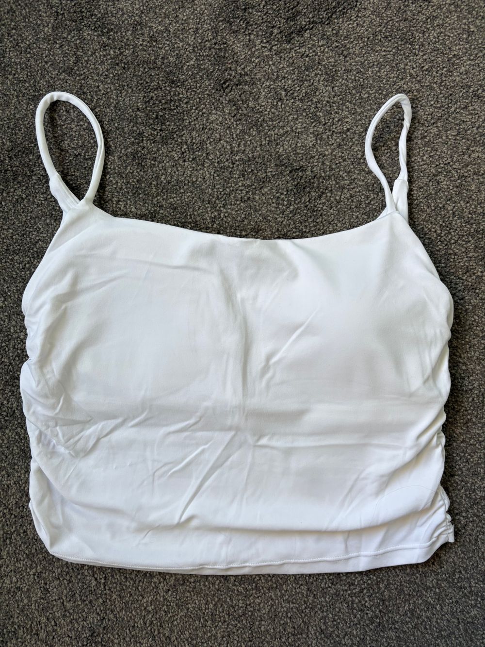 White cropped top