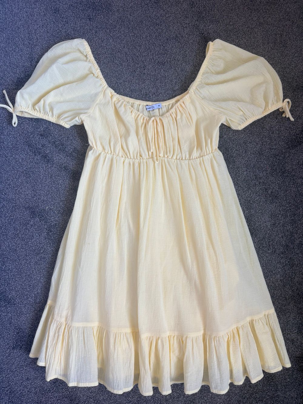 Ghanda Lemon Yellow Flowy Dress
